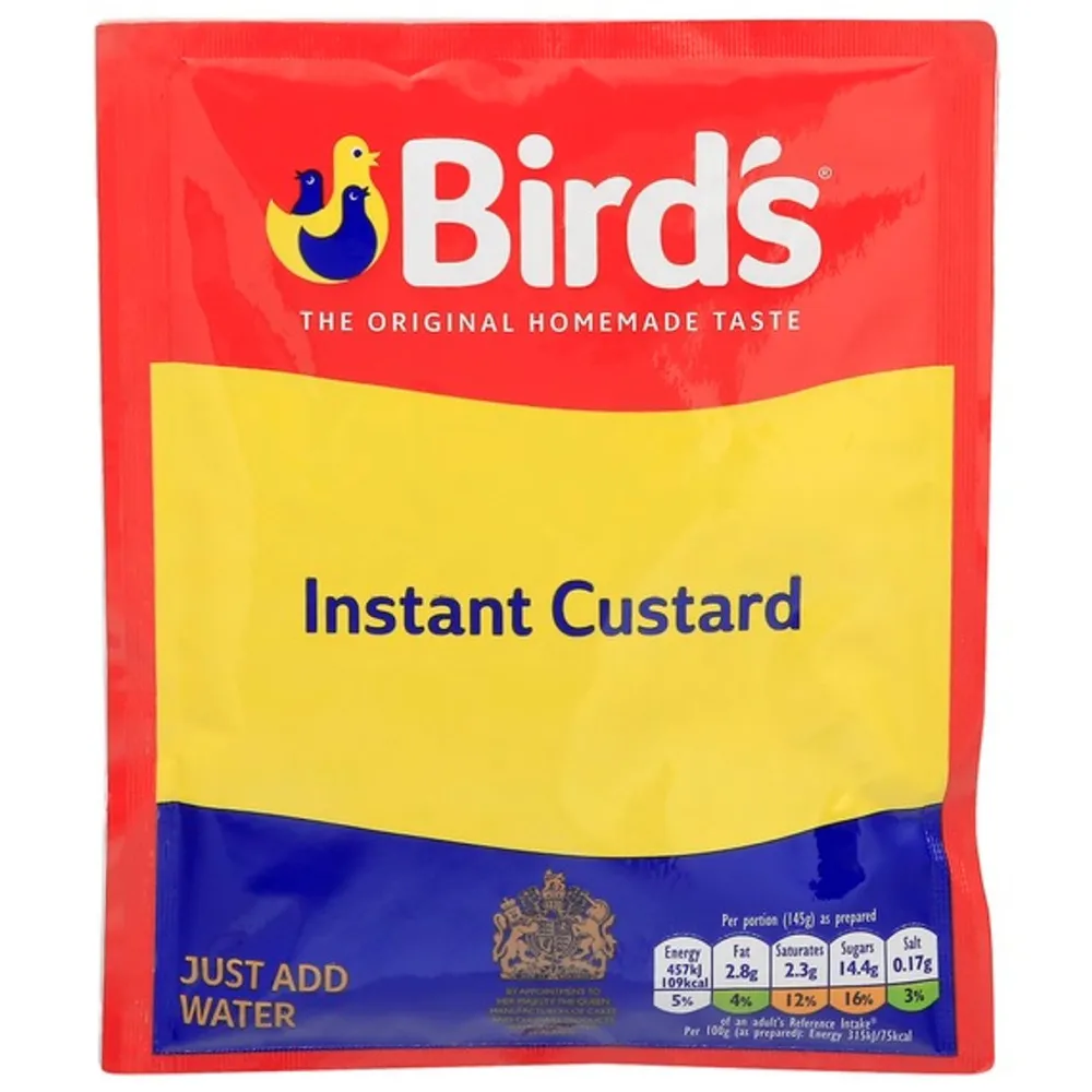 Birds Instant Custard Powder Sachet 75g- Desserts & Baking