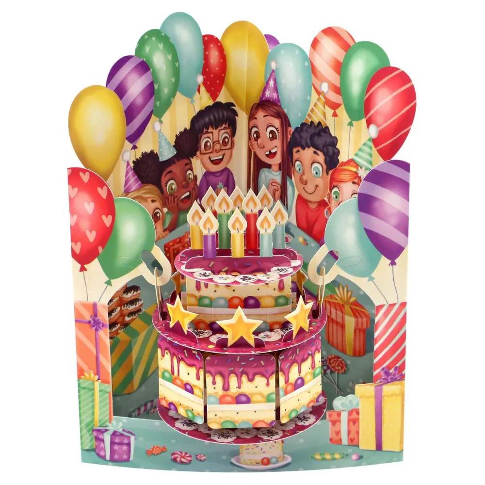 Birthday Cake Swing Card- Greeting Cards