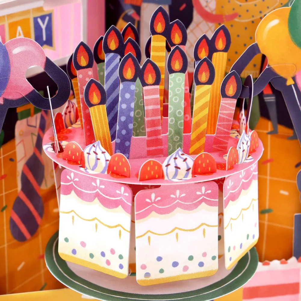 Birthday Celebration Swing Card- Greeting Cards