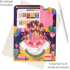 Birthday Celebration Swing Card- Greeting Cards