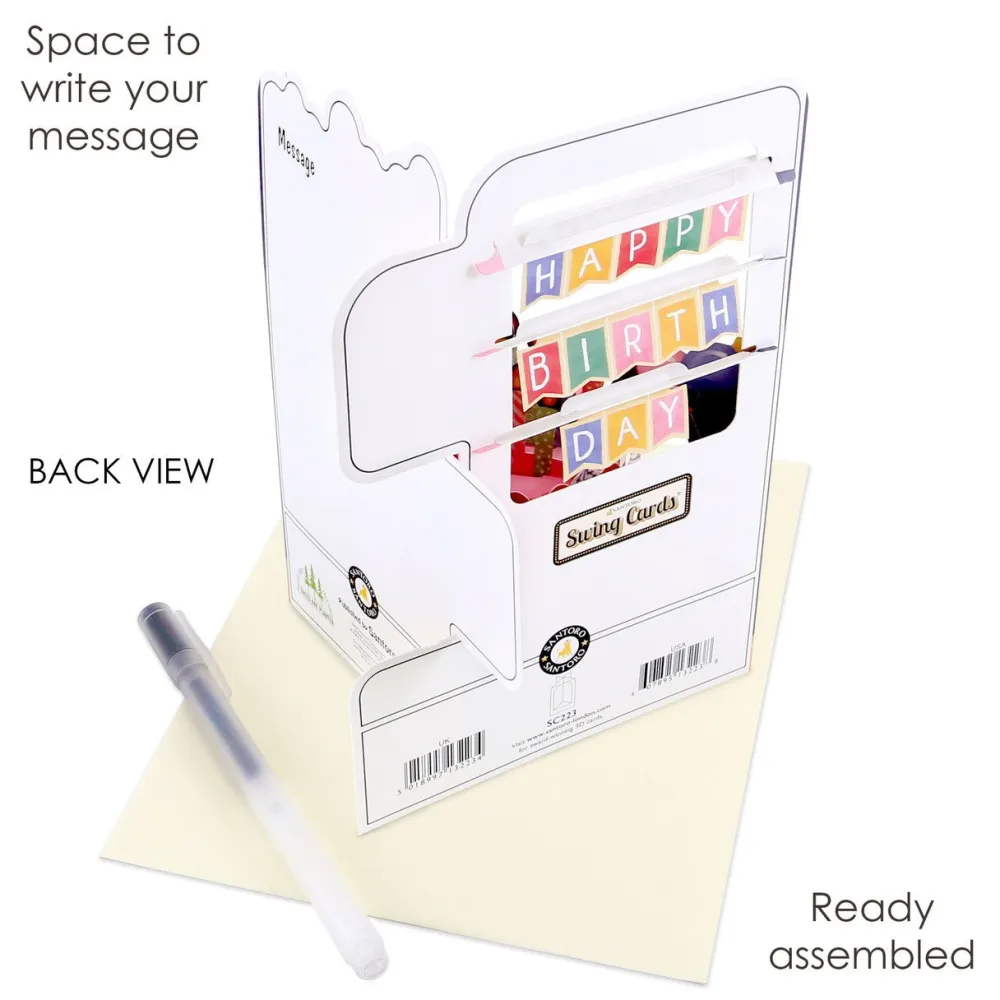 Birthday Celebration Swing Card- Greeting Cards