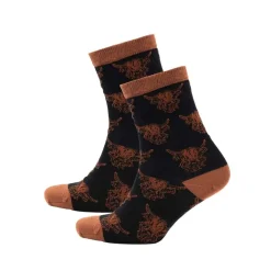 Black Heilan Coo Ladies Bamboo Ankle Socks- Socks|Souvenirs