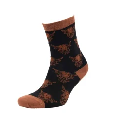 Black Heilan Coo Ladies Bamboo Ankle Socks- Socks|Souvenirs