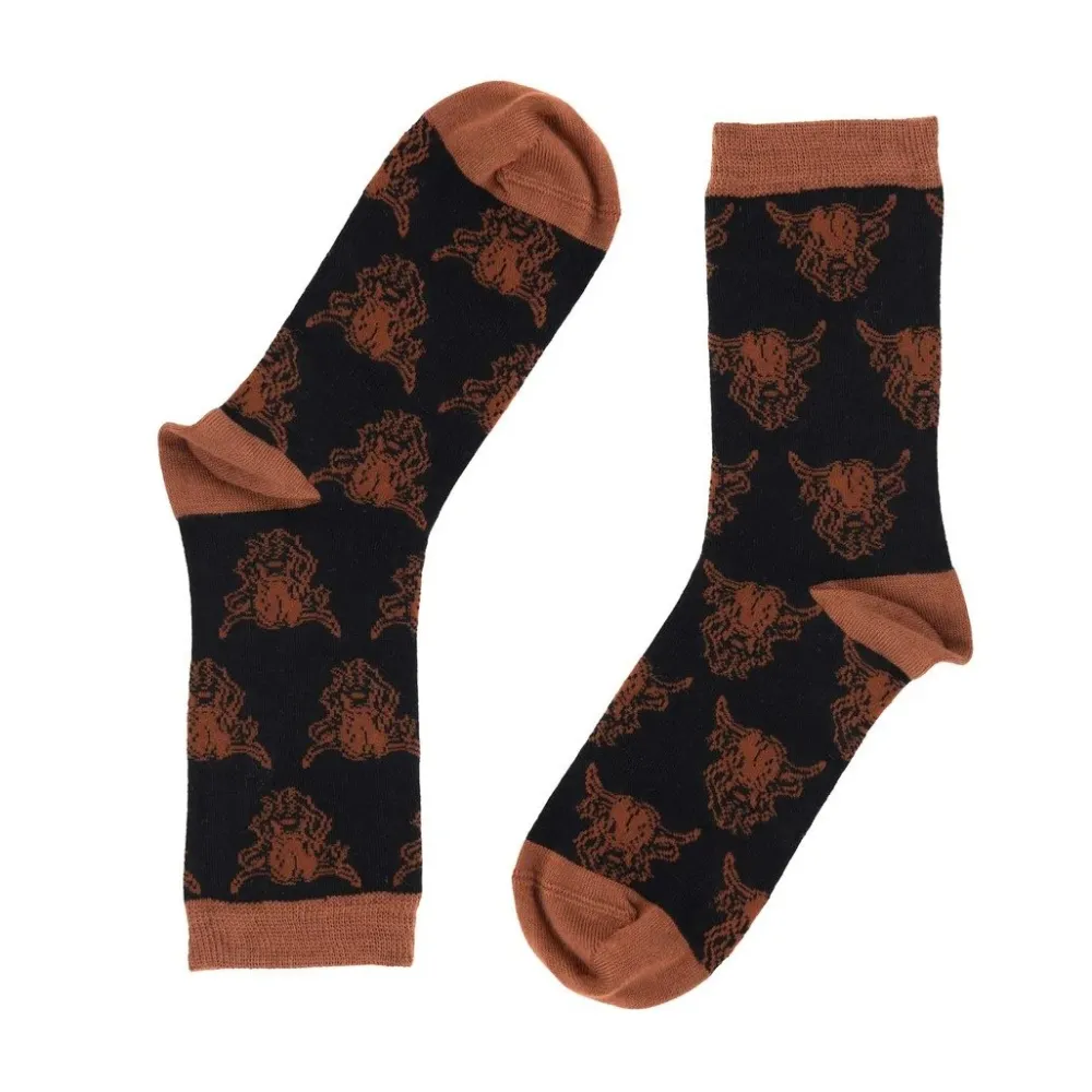 Black Heilan Coo Ladies Bamboo Ankle Socks- Socks|Souvenirs
