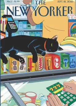 Bodega Cat New Yorker Cover Greeting Card- Greeting Cards