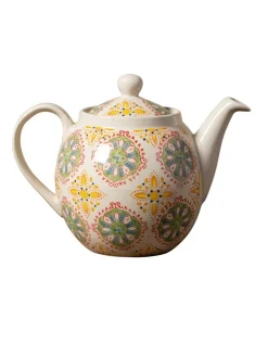 Bohemian Yellow & Green Teapot- Teapots