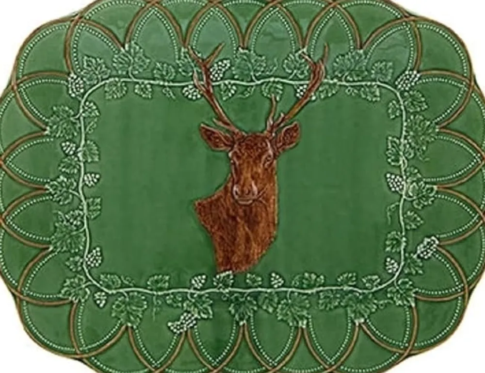 Bordallo Pinheiro Wood Grove Deer Tray- Trays|Bordallo Pinheiro
