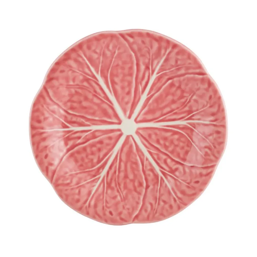 Bordallo Pinheiro Pink Cabbage Fruit Plate- Bordallo Pinheiro