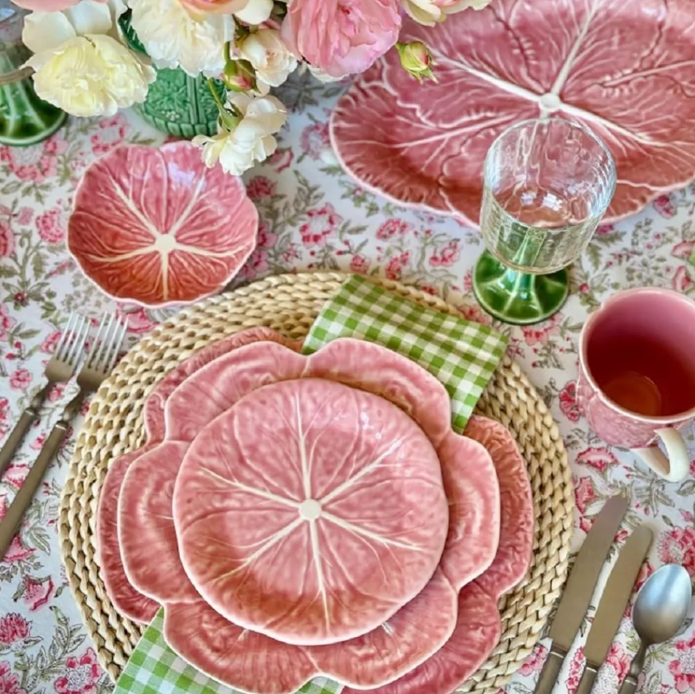 Bordallo Pinheiro Pink Cabbage Charger Plate- Bordallo Pinheiro