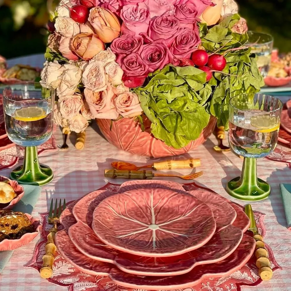 Bordallo Pinheiro Pink Cabbage Charger Plate- Bordallo Pinheiro