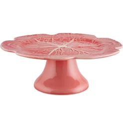 Bordallo Pinheiro Pink Cabbage Cake Stand- Bordallo Pinheiro|Serving Plates