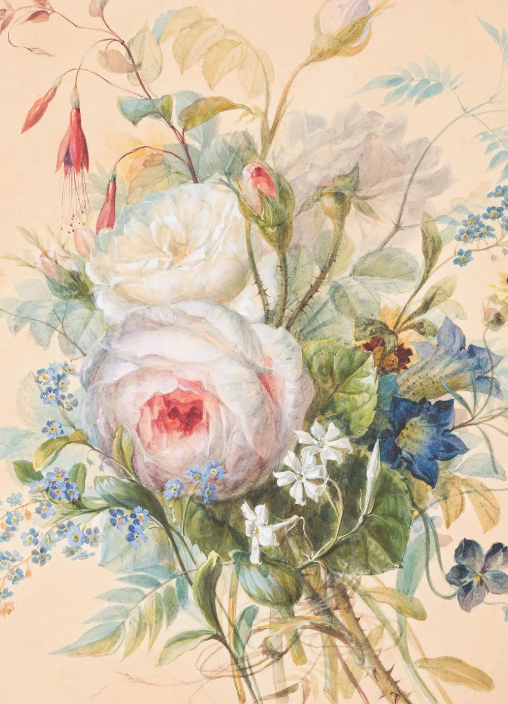Bouquet of Flowers Greeting Card- Greeting Cards