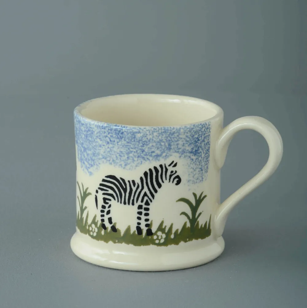 Brixton Pottery Brixton Zebra Mug Small 150ml- Brixton Pottery|Assorted Mugs