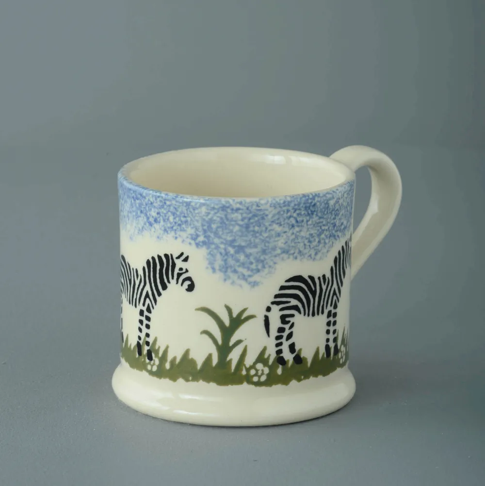 Brixton Pottery Brixton Zebra Mug Small 150ml- Brixton Pottery|Assorted Mugs