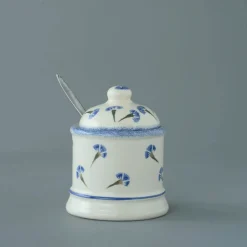 Brixton Pottery Cornflower Jam Pot- Brixton Pottery