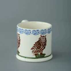 Brixton Pottery Owl on a Stump Small Mug- Brixton Pottery|Assorted Mugs