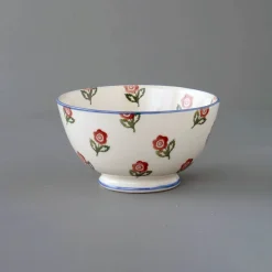 Brixton Pottery Scattered Rose Deep Cereal Bowl- Brixton Pottery