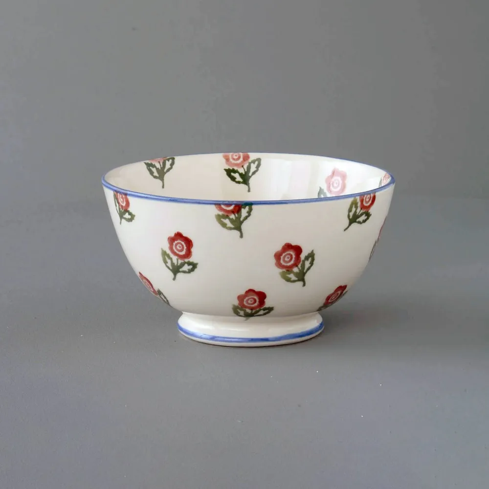 Brixton Pottery Scattered Rose Deep Cereal Bowl- Brixton Pottery