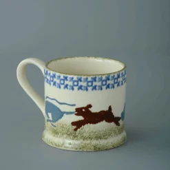 Brixton Pottery Scottie Dog Chasing Small Mug- Brixton Pottery|Assorted Mugs