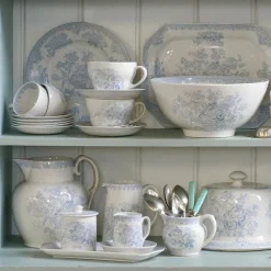 Burleigh Pottery Blue Asiatic Pheasants Breakfast Cup Gift Set- Burleigh Pottery|Teacups & Saucers