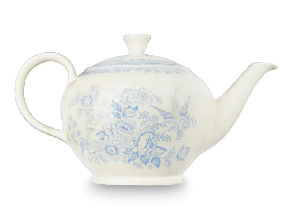 Burleigh Pottery Blue Asiatic Pheasants Large Teapot- Burleigh Pottery|Teapots