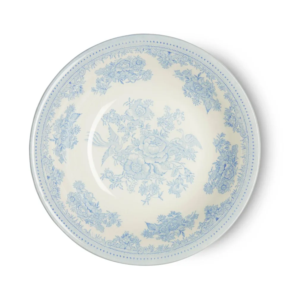 Burleigh Pottery Blue Asiatic Pheasants Pudding & Soup Bowl- Burleigh Pottery
