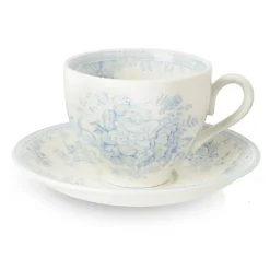 Burleigh Pottery Blue Asiatic Pheasants Teacup & Saucer- Burleigh Pottery|Teacups & Saucers