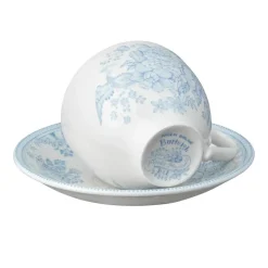 Burleigh Pottery Blue Asiatic Pheasants Teacup & Saucer- Burleigh Pottery|Teacups & Saucers