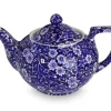 Burleigh Pottery Blue Calico Small Teapot- Burleigh Pottery|Teapots