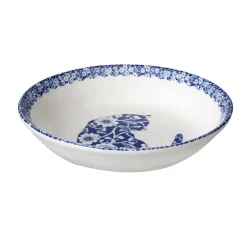 Burleigh Pottery Blue Calico Cat Butter Pat- Burleigh Pottery