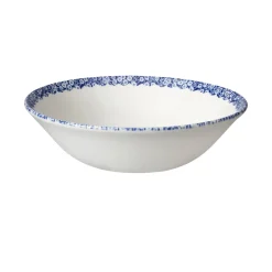 Burleigh Pottery Blue Calico Cat Cereal Bowl- Burleigh Pottery