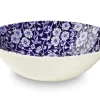 Burleigh Pottery Blue Calico Cereal Bowl- Burleigh Pottery
