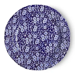 Burleigh Pottery Blue Calico Dinner Plate- Burleigh Pottery