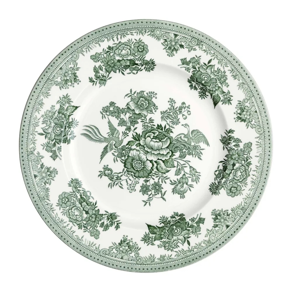 Burleigh Pottery Dark Green Asiatic Pheasants Dinner Plate- Burleigh Pottery