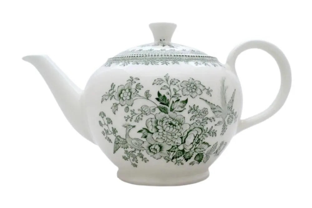 Burleigh Pottery Dark Green Asiatic Pheasants Large Teapot- Burleigh Pottery|Teapots