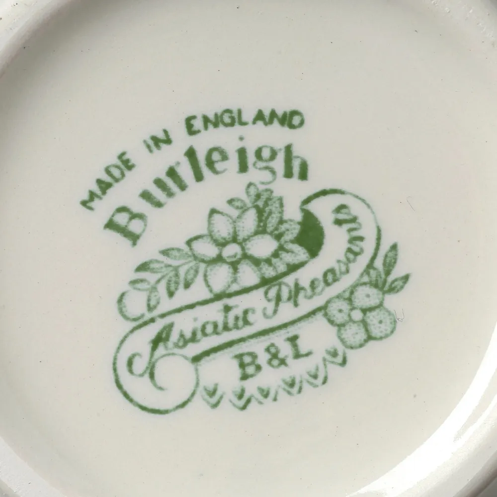 Burleigh Pottery Dark Green Asiatic Pheasants Small Plate- Burleigh Pottery|Tea Plates