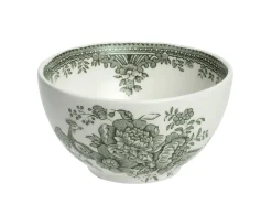 Burleigh Pottery Dark Green Asiatic Pheasants Small Sugar Bowl- Burleigh Pottery|Creamers & Sugar Bowls