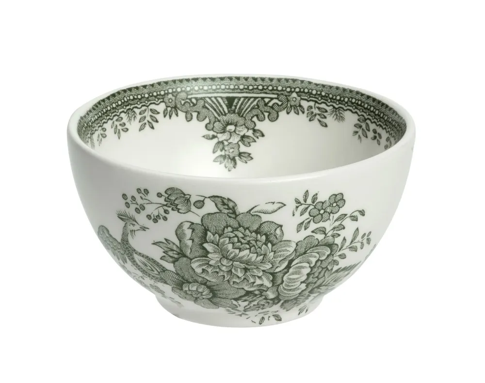 Burleigh Pottery Dark Green Asiatic Pheasants Small Sugar Bowl- Burleigh Pottery|Creamers & Sugar Bowls
