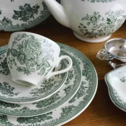 Burleigh Pottery Dark Green Asiatic Pheasants Small Teapot- Burleigh Pottery|Teapots