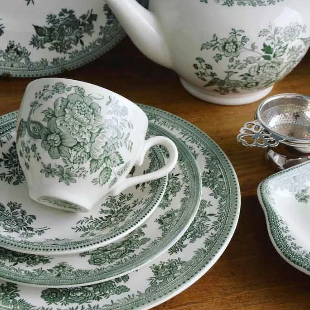 Burleigh Pottery Dark Green Asiatic Pheasants Small Teapot- Burleigh Pottery|Teapots