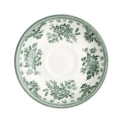 Burleigh Pottery Dark Green Asiatic Pheasants Teacup & Saucer- Burleigh Pottery|Teacups & Saucers