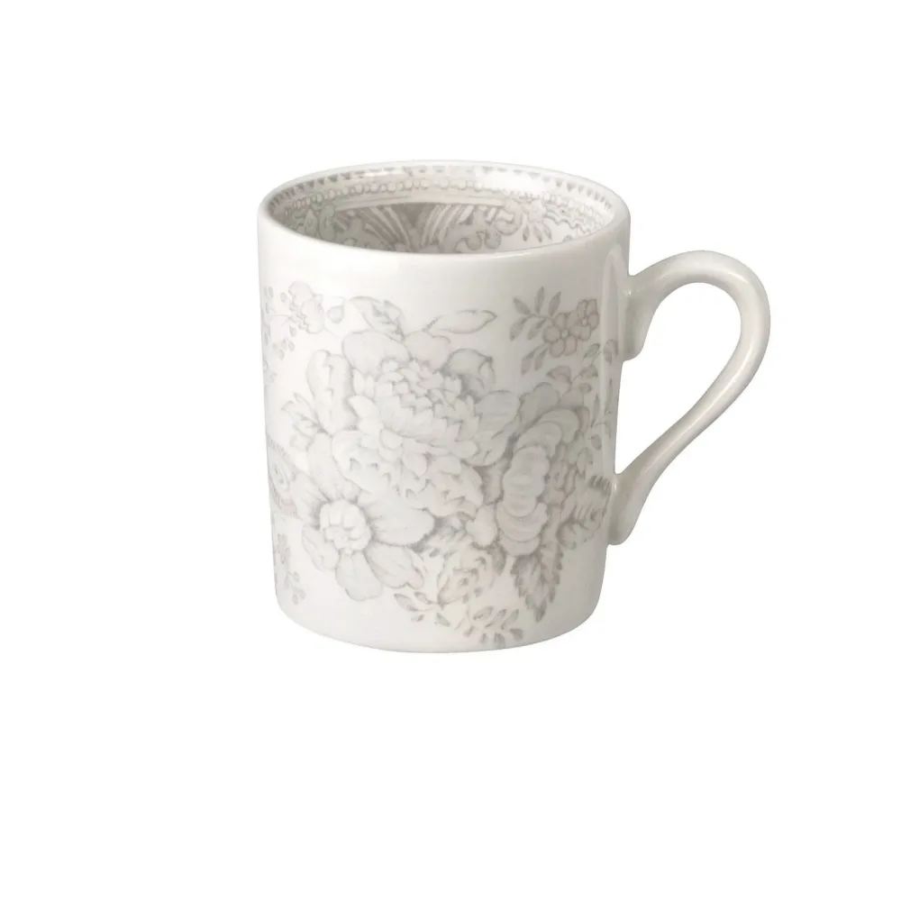 Burleigh Pottery Dove Grey Asiatic Pheasants Espresso Cup & Saucer- Burleigh Pottery