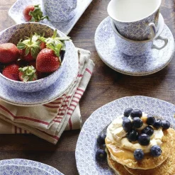 Burleigh Pottery Pale Blue Felicity Medium Plate- Burleigh Pottery