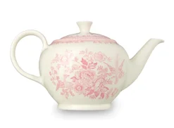 Burleigh Pottery Pink Asiatic Pheasants Large Teapot- Burleigh Pottery|Teapots