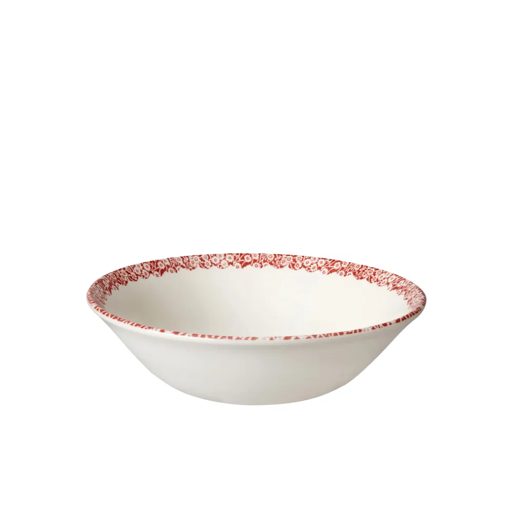 Burleigh Pottery Red Calico Cat Cereal Bowl- Burleigh Pottery