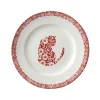 Burleigh Pottery Red Calico Cat Small Plate- Burleigh Pottery