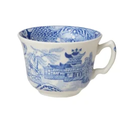 Burleigh Pottery Torquay Blue Willow Teacup & Saucer- Burleigh Pottery|Teacups & Saucers