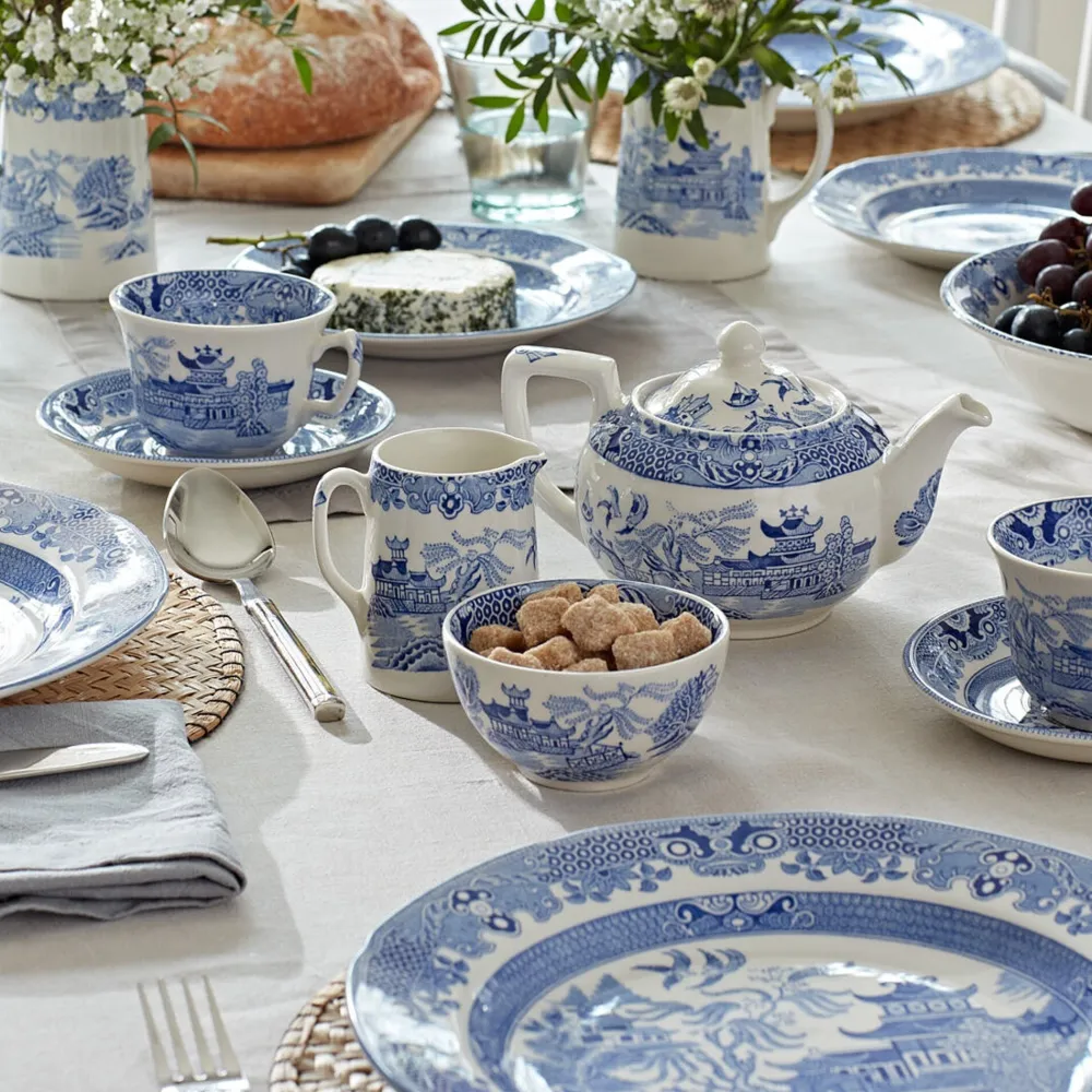 Burleigh Pottery Torquay Blue Willow Small Teapot- Burleigh Pottery|Teapots