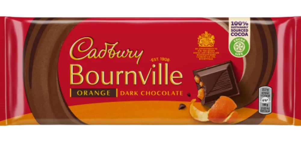 Cadbury Bournville Dark Chocolate & Orange Bar- British Chocolate
