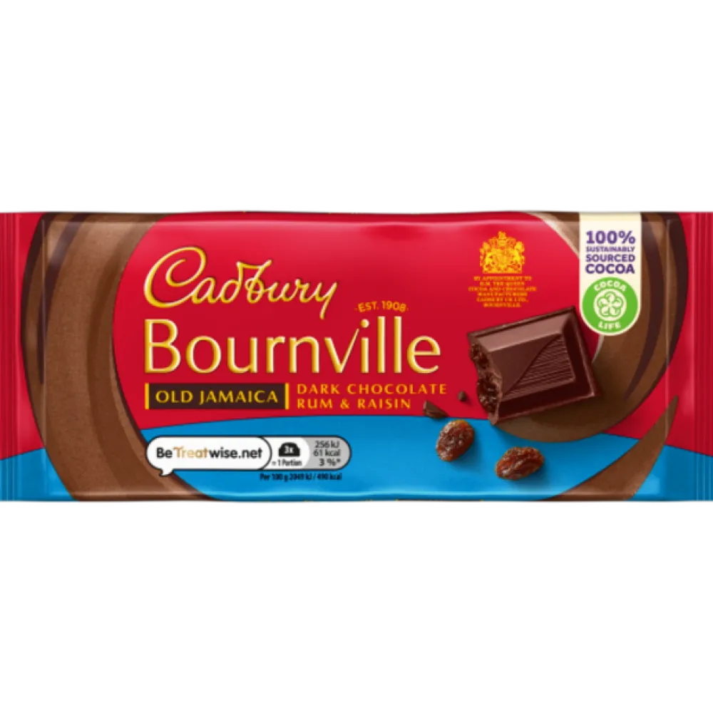 Cadbury Bournville Old Jamaica Bar- British Chocolate
